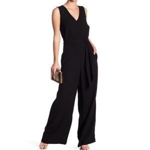 Max Studio Belted Wide Leg Jumpsuit
